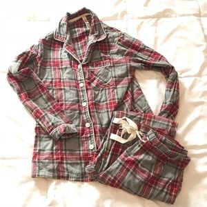 XS plaid pajama set